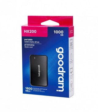 Dysk zewnętrzny SSD GOODRAM HX200 (1TB /Czarny )