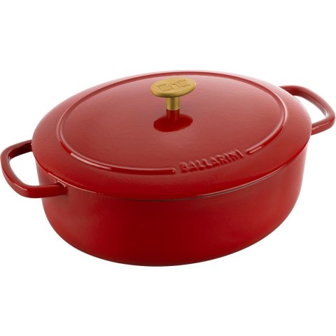 Garnek żeliwny owalny Ballarini Bellamonte - 4.5 ltr, Czerwony Garnek żeliwny owalny Ballarini Bellamonte - 4.5 ltr, Czerwony