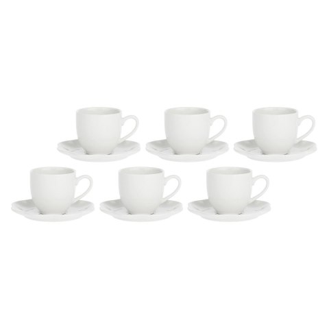 LA PORCELLANA BIANCA VILLADEIFIORI Zestaw 6 filiżanek do kawy ze spodkiem 85 ml LA PORCELLANA BIANCA VILLADEIFIORI Zestaw 6 filiżanek do kawy ze spodkiem 85 ml