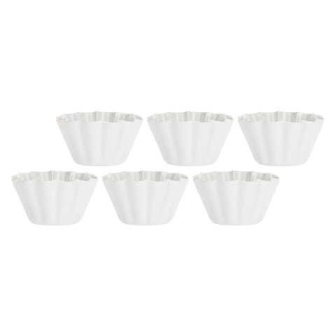 Zestaw 6 małych miseczek Arezzo - Biały, 9 cm Zestaw 6 małych miseczek Arezzo - Biały, 9 cm