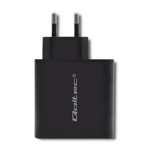 QOLTEC ŁADOWARKA SIECIOWA 63W | 5-20V | 1.5-3A | USB TYP C PD | USB QC 3.0 | CZARNA QOLTEC ŁADOWARKA SIECIOWA 63W | 5-20V | 1.5-3A | USB TYP C PD | USB QC 3.0 | CZARNA