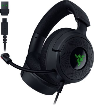 Razer Kraken V4 X Zestaw słuchawkowy Przewodowa Opaska na głowę Gaming USB Type-C / USB Type-A Czarny