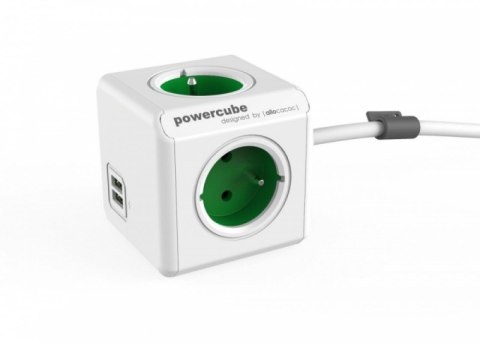 Listwa zasilająca ALLOCACOC PowerCube Extended 2402GN Extended USB 1,5M GREEN 2402 G Listwa zasilająca ALLOCACOC PowerCube Extended 2402GN Extended USB 1,5M GREEN 2402 G