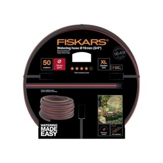 Fiskars 1027111 wąż ogrodowy 50 m Nad ziemią Czarny, Czerwony