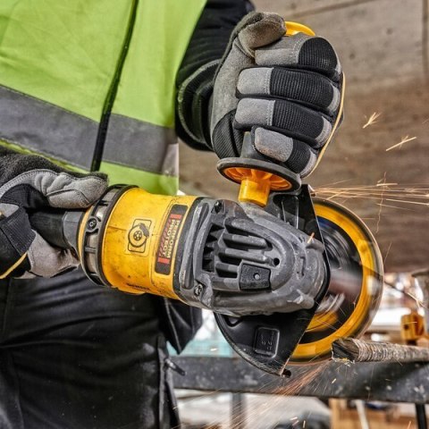 Szlifierka kątowa DEWALT DCG418X2-QW akumulatorowa bezszczotkowa 125mm 54V FV 2x9Ah Czarny, Żółty