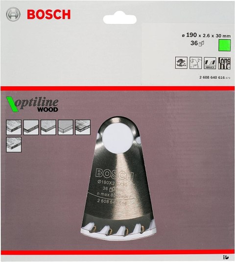Bosch ?2608640616 ostrze do piły tarczowej 19 cm 1 szt. Bosch ?2608640616 ostrze do piły tarczowej 19 cm 1 szt.