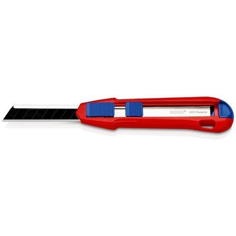 Nóż odłamywany Knipex CutiX® Czarny, Niebieski, Czerwony