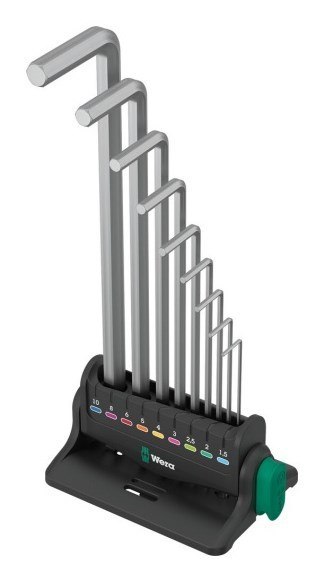Zestaw kluczy trzpieniowych 950/9 HEX-PLUS 8, 9CZR Zestaw kluczy trzpieniowych 950/9 HEX-PLUS 8, 9CZR