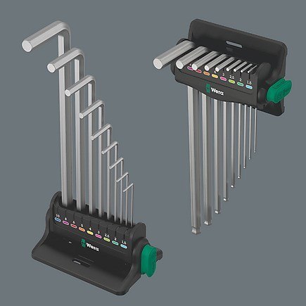Zestaw kluczy trzpieniowych 950/9 HEX-PLUS 8, 9CZR Zestaw kluczy trzpieniowych 950/9 HEX-PLUS 8, 9CZR