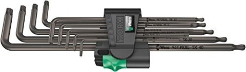 Zestaw kluczy trzpieniowych Torx, długich, 9-częściowy. Zestaw kluczy trzpieniowych Torx, długich, 9-częściowy.
