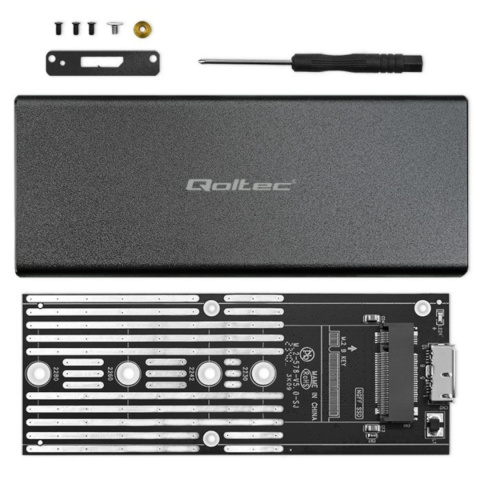 Stacja dokująca dysków SSD M.2 SATA NGFF USB 3.0 Qoltec kieszeń ramka