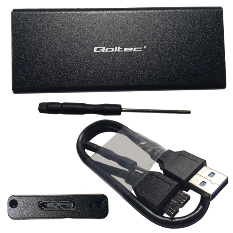 Stacja dokująca dysków SSD M.2 SATA NGFF USB 3.0 Qoltec kieszeń ramka