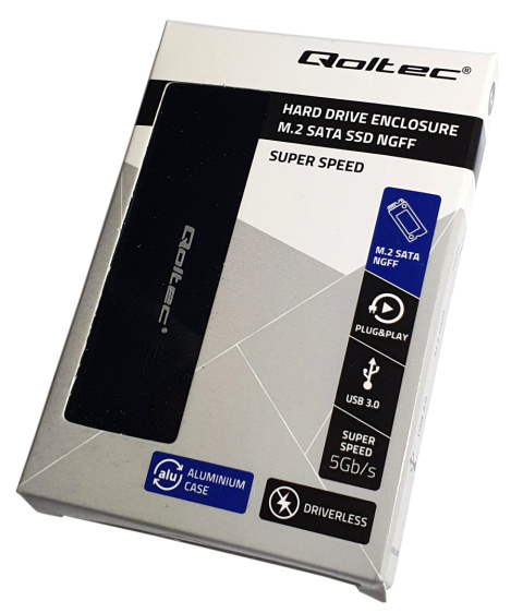 Stacja dokująca dysków SSD M.2 SATA NGFF USB 3.0 Qoltec kieszeń ramka