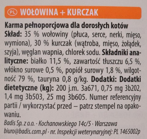 ANIMONDA Carny Adult smak: wołowina i kurczak 800g ANIMONDA Carny Adult smak: wołowina i kurczak 800g