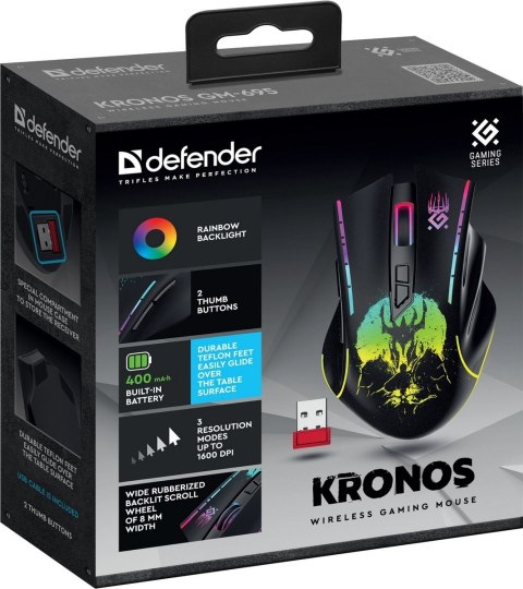 MYSZ DEFENDER GM-695 KRONOS RF 1600dpi 7P