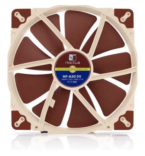 Wentylator NOCTUA 200x200x30 mm NF-A20 5V 3-pin Wentylator NOCTUA 200x200x30 mm NF-A20 5V 3-pin
