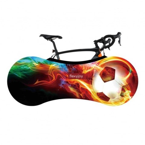 Flexyjoy Elastyczny pokrowiec rowerowy z etui transportowym, Football, FJB720 Flexyjoy Elastyczny pokrowiec rowerowy z etui transportowym, Football, FJB720
