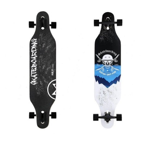 LONGBOARD NILS EXTREME SKULL WOOD SKATE