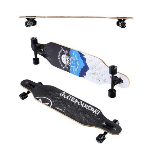 LONGBOARD NILS EXTREME SKULL WOOD SKATE
