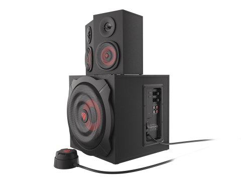 GENESIS Helium 610BT zestaw głośników 60 W PC/Laptop Czarny, Czerwony 2.1 kan. 2-drożny 30 W Bluetooth