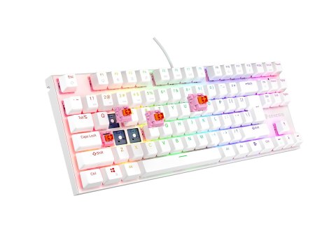 KLAWIATURA DLA GRACZY GENESIS THOR 303 TKL US BIAŁA RGB MECHANICZNA SILENT SWITCH HOT SWAP KLAWIATURA DLA GRACZY GENESIS THOR 303 TKL US BIAŁA RGB MECHANICZNA SILENT SWITCH HOT SWAP