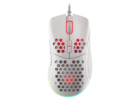 Mysz dla graczy Genesis Krypton 555 8000 DPI RGB Biała gamingowa programowalna Mysz dla graczy Genesis Krypton 555 8000 DPI RGB Biała gamingowa programowalna