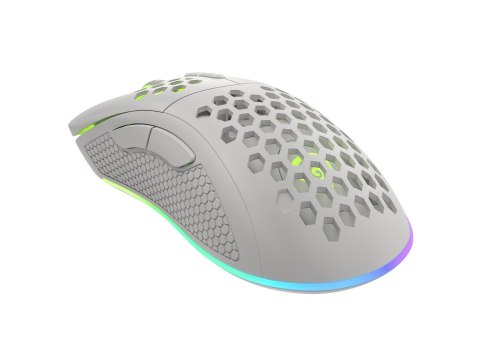 Mysz dla graczy Genesis Krypton 555 8000 DPI RGB Biała gamingowa programowalna Mysz dla graczy Genesis Krypton 555 8000 DPI RGB Biała gamingowa programowalna