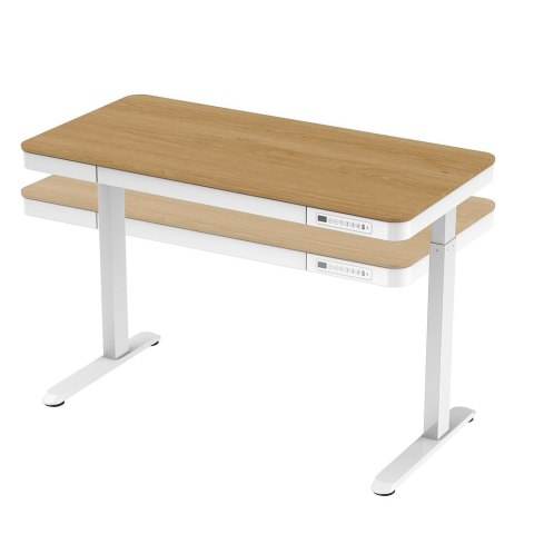 Biurko ACTIVEJET z elektryczną regulacją wysokości 140x70 ET119W-C biały/dąb