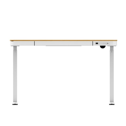 Biurko ACTIVEJET z elektryczną regulacją wysokości 140x70 ET119W-C biały/dąb