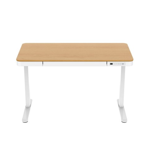Biurko ACTIVEJET z elektryczną regulacją wysokości 140x70 ET119W-C biały/dąb