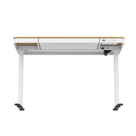 Biurko ACTIVEJET z elektryczną regulacją wysokości 140x70 ET119W-C biały/dąb