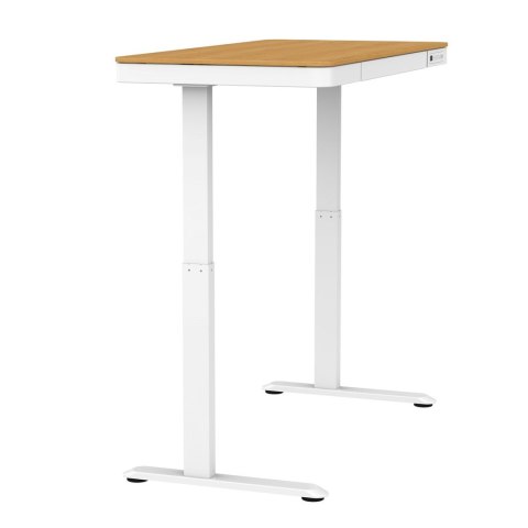 Biurko ACTIVEJET z elektryczną regulacją wysokości 140x70 ET119W-C biały/dąb