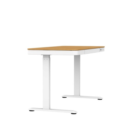 Biurko ACTIVEJET z elektryczną regulacją wysokości 140x70 ET119W-C biały/dąb