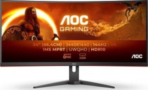 Monitor AOC CU34G2XE/BK (34" /VA /144Hz /3440 x 1440 /Czarny) Monitor AOC CU34G2XE/BK (34" /VA /144Hz /3440 x 1440 /Czarny)