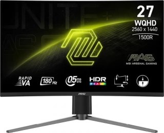 Monitor MSI MAG 27CQ6PF (27" /Rapid VA /180Hz /2560 x 1440 /Czarny)