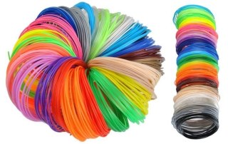 FILAMENTY PLA 3D - ZESTAW 30SZT X 5M