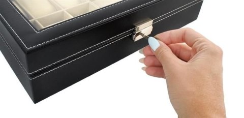 ORGANIZER NA ZEGARKI I OKULARY CZARNY