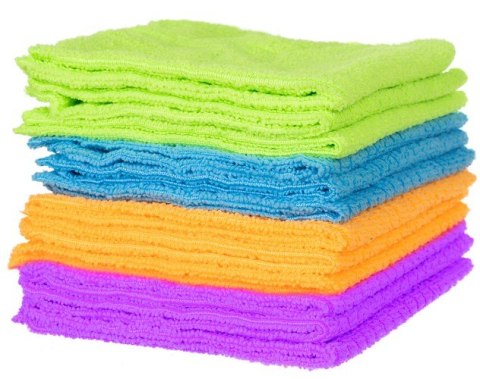 ŚCIERECZKI Z MIKROFIBRY - ZESTAW 12SZT. ŚCIERECZKI Z MIKROFIBRY - ZESTAW 12SZT.