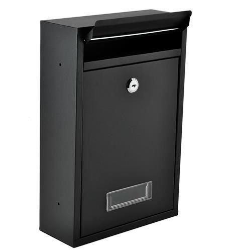 SKRZYNKA NA LISTY S6237 - CZARNA SKRZYNKA NA LISTY S6237 - CZARNA