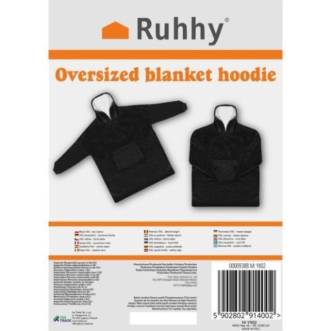 BLUZA XXL - KOC CZARNY BLUZA XXL - KOC CZARNY
