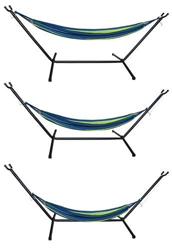 HAMAK OGRODOWY 200X150CM ZE STELAŻEM