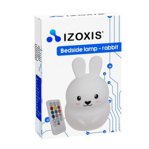 LAMPKA NOCNA RGB Z PILOTEM - KRÓLIK