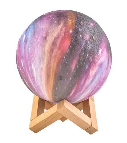 LAMPKA NOCNA KSIĘŻYC 15CM 16 KOLORÓW