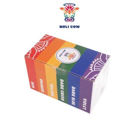 KOLOROWY PROSZEK HOLI- ZESTAW 6X100G