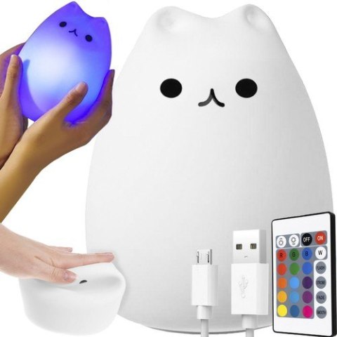 LAMPKA NOCNA LED - KOTEK