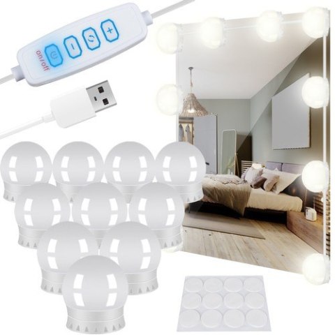LAMPKI LED NA LUSTRO/ DO TOALETKI- 10SZT.