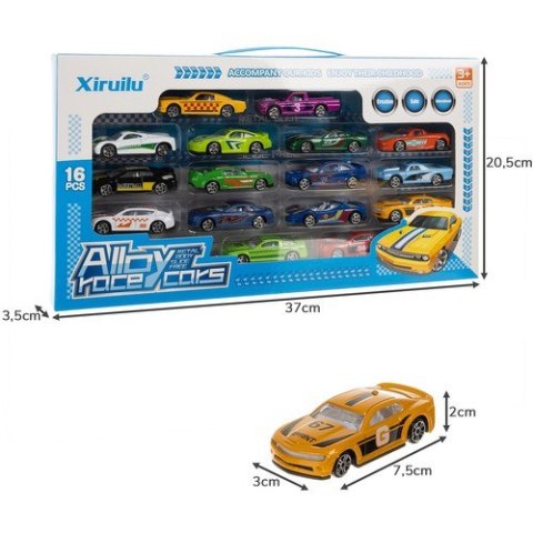 AUTKA KOLOROWE/RESORAKI 1:64- 16SZT. KRUZZEL 20352
