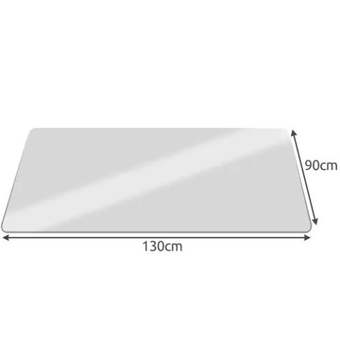 MATA OCHRONNA POD KRZESŁO 90X130CM RUHHY - MLECZNA