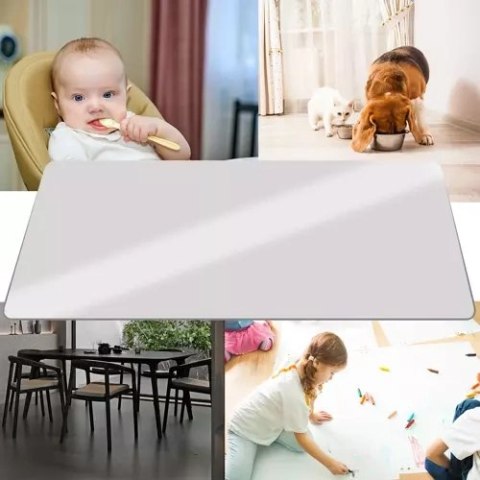 MATA OCHRONNA POD KRZESŁO 90X130CM RUHHY - MLECZNA