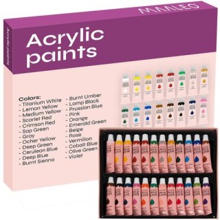 FARBY AKRYLOWE 24SZT.- 12ML. MAALEO 20363